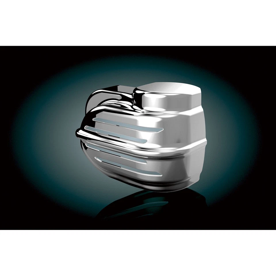 Cubierta de bocina de lana Kuryakyn Bad Boy para la mayoría de las Harleys '91-20 - Cromo CAJA ABIERTA 7732 Foto 2 de 4