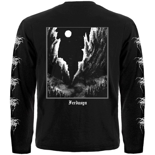 Dark Throne "Transilvanian Hunger" Long Sleeve Black T-Shirt mayhem Darkthrone - Picture 2 of 2