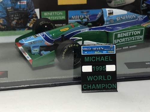 Pitboard 1:43/1:18 (Pizarra F1) / Schumacher (Benetton) 1995 World Champion - Imagen 6 de 9