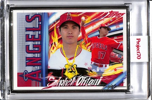 2021 TOPPS PROJECT 70 #450 SHOHEI OHTANI by KING SALADEEN - AP SILVER FRAME 3/51