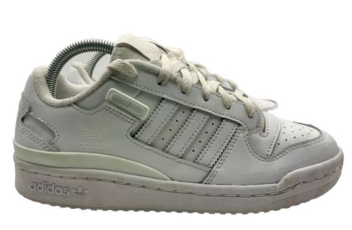 Adidas Trainers Size 5.5 Forum Low Triple White Womens Junior Sneaker Casual