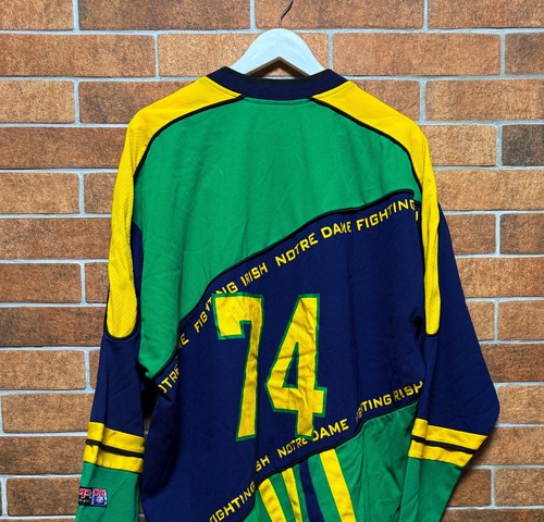 NOTRE DAME FIGHTING IRISH ND HOCKEY JERSEY SHIRT CMP SPORT TEAM SIZE L NCAA - Imagen 5 de 13