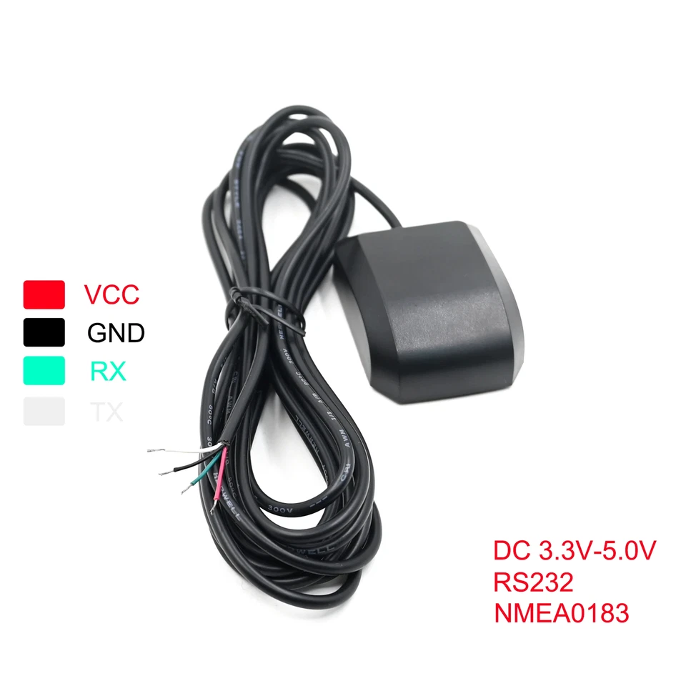 3.3-5V Serial RS232 GPS Antenna Receiver NMEA 0183 For Marine Bus GPS WAAS QZSS - Image 2 of 4