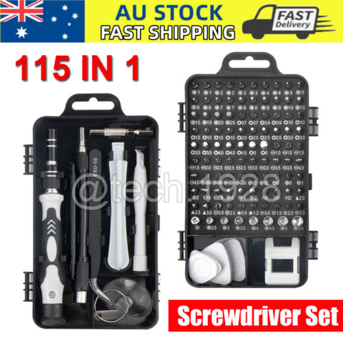 115 IN 1 Precision Screwdriver Set Torx Computer PC Phone Watch Repair Tool Kit - Picture 1 of 13
