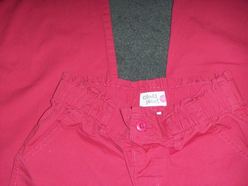 Colorful Planet Teen Dark Pink Wide Leg Cargo Pants Girls Size L 12 - Picture 4 of 7