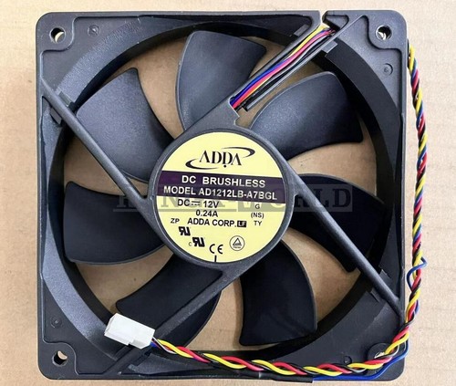1PCS ADDA AD1212LB-A7BGL 12V 0.24A 120*120*25MM 12CM 4Pin Cooling Fan New - Picture 6 of 6