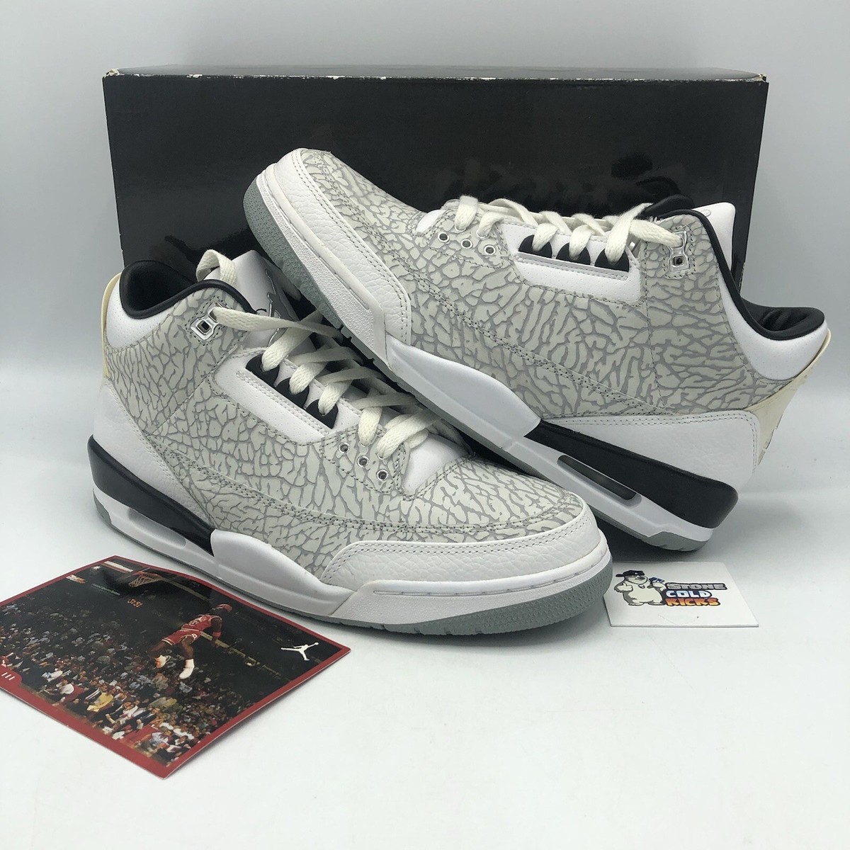 Nike Air Jordan 3 Retro White Flip 2007 Concrete 315767-101 Nike Air Jordan 3 Retro White Flip 2007 Concrete 315767-101