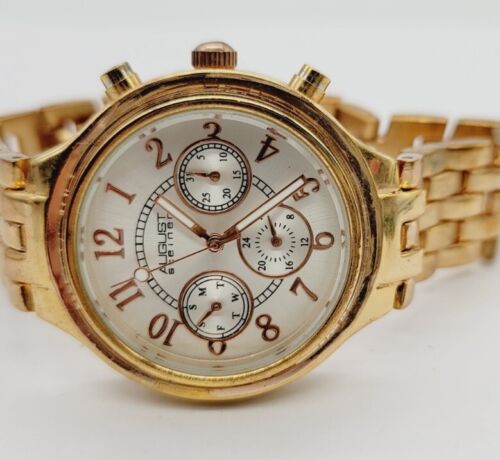 Women's Watch August Steiner Rose Gold-Tone New Battery round face AS8039RG - Picture 2 of 7
