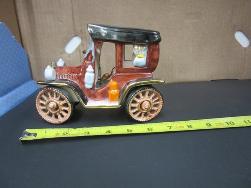Jalopy Antik Auto Modell T Keramik Keramik Kunst Capodimonte Porzellan - Bild 7 von 9