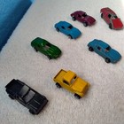 Vintage 7 Tootsie Toy Mini Diecast Sports Cars & Trucks Approx 2"