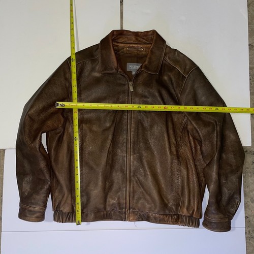Wilson's Leather Bomber Jacker Size XL Brown - Picture 4 of 8