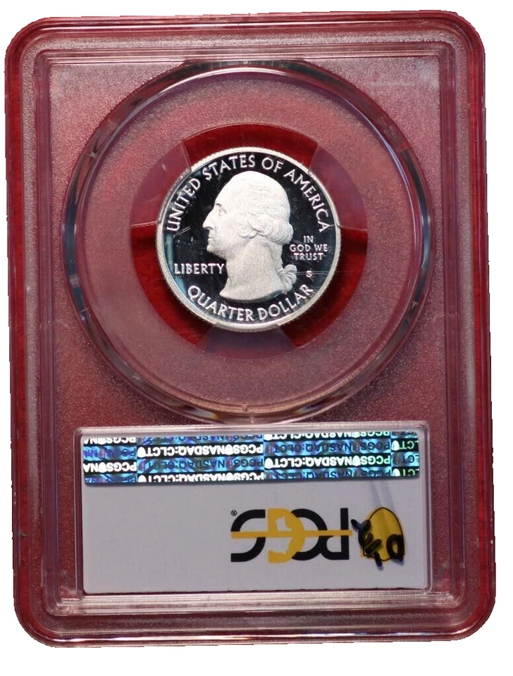 Uncirculated 2010-S Yellowstone NP Silver Washington Quarter PCGS PR69DCAM USA - Image 2 of 2