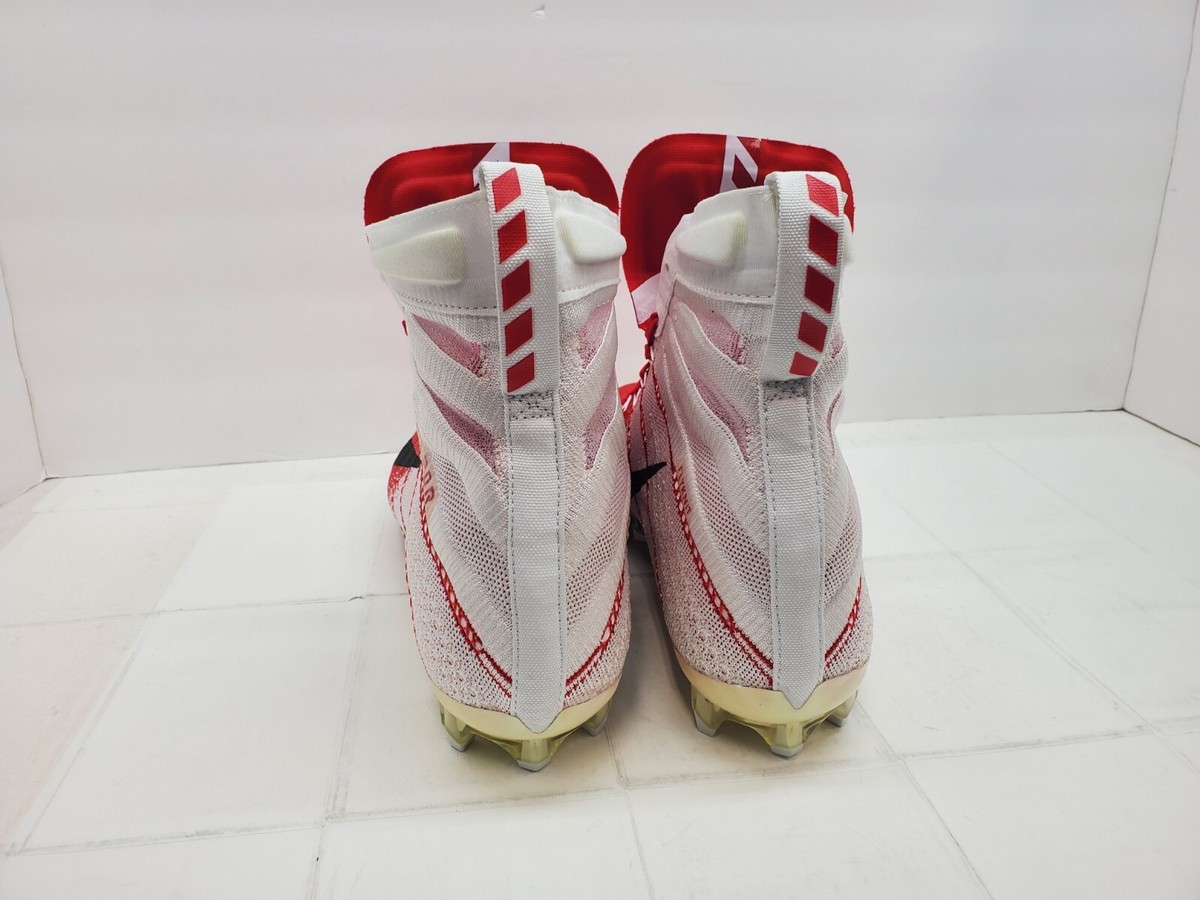 Nike Vapor Untouchable 3 Elite Football Cleats White Red 