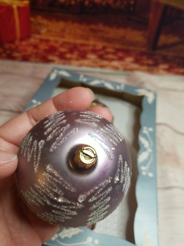 Bolas de colección Kurt Adler Vidrio Muran sopladas a mano 4 adornos diseño brillante - Imagen 6 de 12