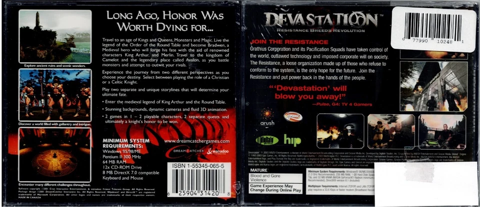 Devastation Resistance Breeds and Arthur's Knights Tales of Chivalry Pc New XP - Image 2 of 2