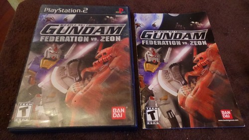 Mobile Suit Gundam Federation Vs Zeon PS2 Case/manual Only NO GAME J