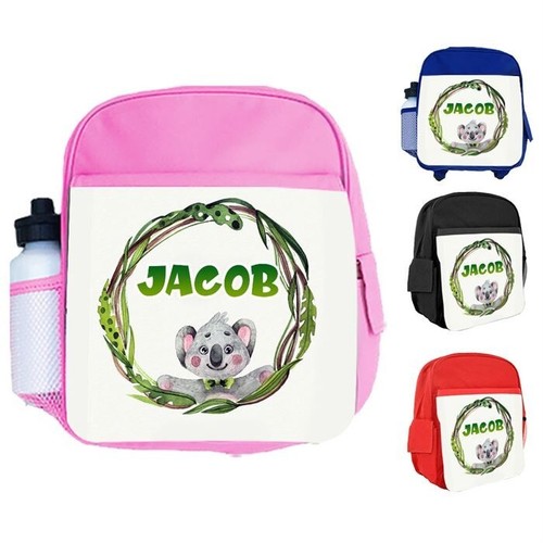 Personalised Backpack Any Name Kids Koala Design Girls Children Bag 108 - Picture 11 of 12