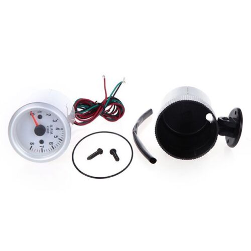 2" 52mm 12V Blue LED 0-8000RPM Car Tachometer Tach Gauge Meter w/ Sensor 8020BL - Bild 5 von 5