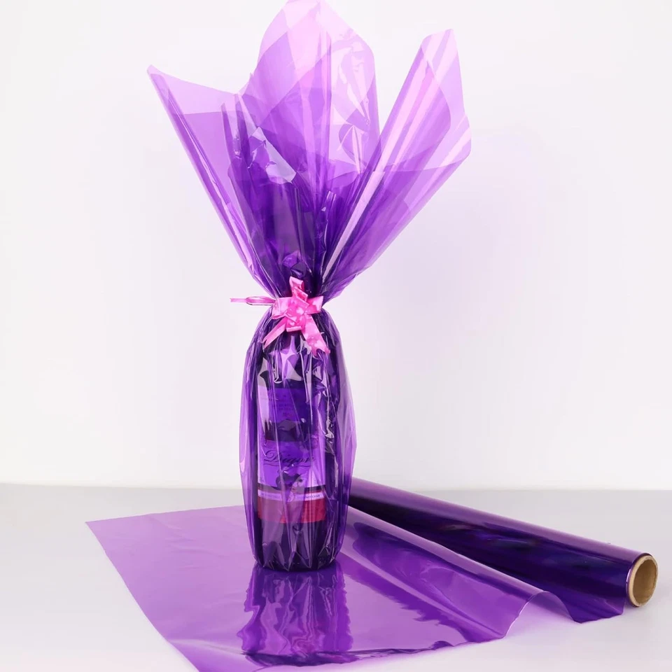 Rollo envolvente de celofán violeta iridiscente CMFYHM I 1 unidad (paquete de 1), Foto 4 de 4