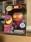 💢👾FuNkO pOp ‼️ Marvel Carnage #678 BLK Light EXCLUSIVE! FuNkO ShOp LE🛸💢NiB