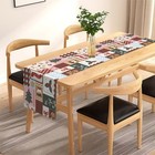Festive Decoration Christmas Table Runner Easy Maintenance Festive Atmosphere