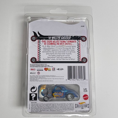 Hot Wheels '41 Willys Gasser Wild Blue 2020 Selections Spectraflame RLC - Picture 3 of 3