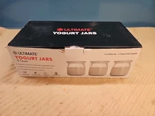 Ultimate Probiotic Yogurt Jars. 8 Count 6oz Glas Jars. 1.5 Qt Total Capacity. 