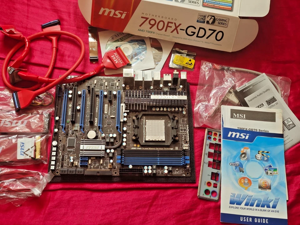 MSI 790 FX-GD70 ATX Socked AM3 Mainboard AMD Crossfire mit viel Zubehör - Image 2 of 4