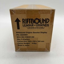 RIFTBOUND ORIGINS BOOSTER CASE WAVE 1 FABRYCZNIE NOWE ZAPIECZĘTOWANE RZADKIE LEAGUE OF LEGENDS