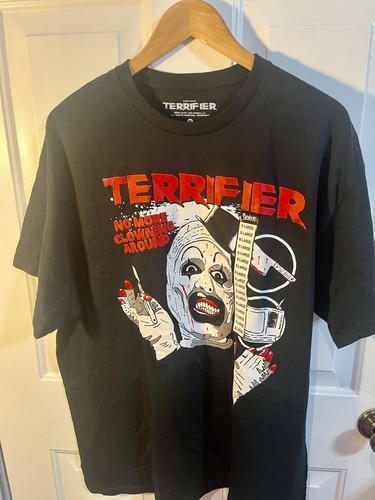 Camiseta Terrifier 2024 Negra Con Gráfico Art the Clown Talla XL Halloween Rara... - Imagen 5 de 11