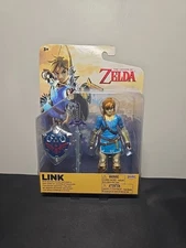 Jakks Pacific Legend of Zelda: Link w/ Master Sword & Hylian Shield 4.75" Figure
