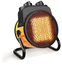 1500W Greenhouse Heater –Electric Heater with Thermostat, 3 Heat Modes, Portable