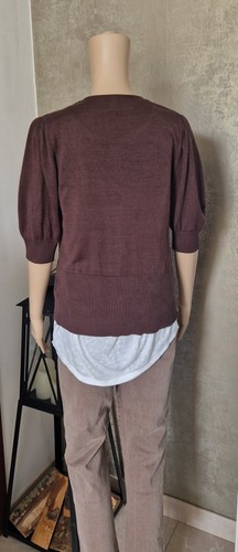 MADELEINE 36 38 S M SHIRT JÄCKCHEN BROWN SCHOKO 100% SEIDE TOPZUSTAND - Bild 11 von 12