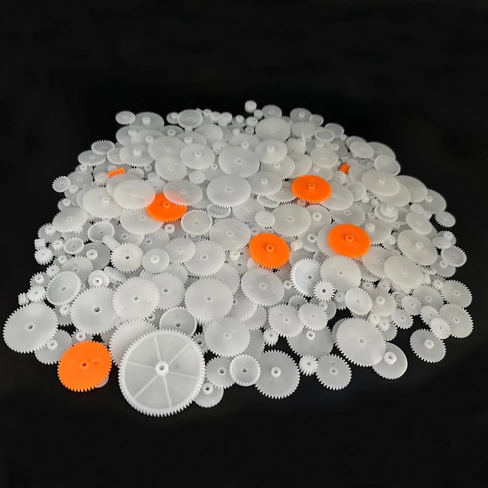 330Pcs белый пластиковый шестерни модуль 0,5 шестерни для двигателя постоянного тока сделай сам модель игрушки RC автомобиля R - Изображение 2 из 4