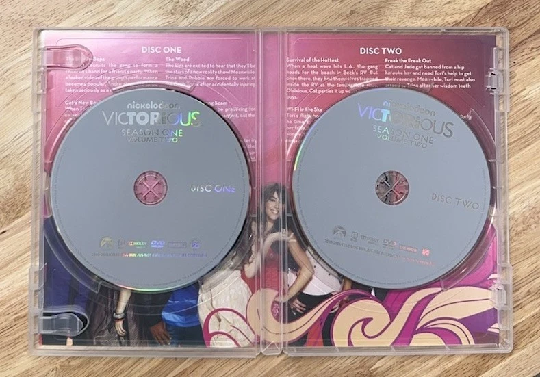 Victorious Season One 1 Volume Two 2 DVD Set 2011 Nickelodeon Ariana Grande OOP - Image 3 of 3