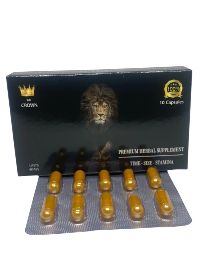 10 pastillas Crown de acción rápida rendimiento masculino, suplemento masculino 10 Foto 2 de 4