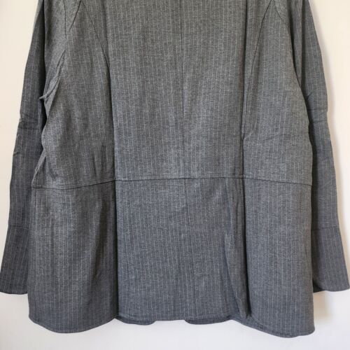 NWT $119 Chico's Ponte Stripe Gray Classic Blazer Long Sleeve Jacket 4, 20/22 - Picture 11 of 19