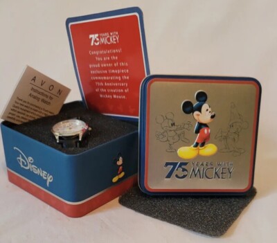 Avon Disney Mickey Mouse 75th Anniversary Watch In Tin 75  display picture 2