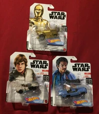 EMPIRE STRIKES BACK 40TH ANNIVERSARY HOT WHEELS CHARACTER CARS FREE SHIPPING