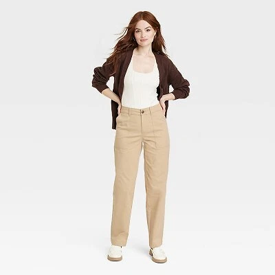 Women's high shop rise khakis
