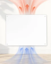 Large Room Indoor Heater - 600W Amaze Maxi Convection Panel Heater W/Wall Mount