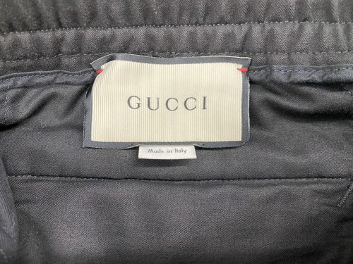 $1,200 Gucci Black Drawstring Cotton Pants Size US 38, EU 52 Made in Italy - Picture 5 of 8