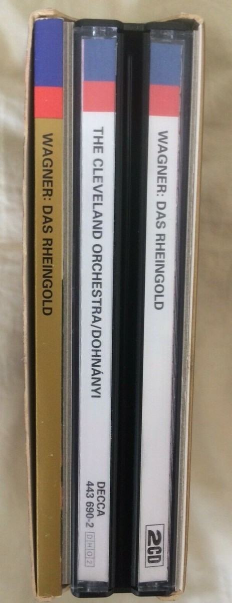 Wagner - Das Rheingold, Hale, The Cleveland Orchestra, Christoph von Dohnányi, Germany 1995 Decca 443 690-2 Wagner - Das Rheingold, Hale, The Cleveland Orchestra, Christoph von Dohnányi, Germany 1995 Decca 443 690-2