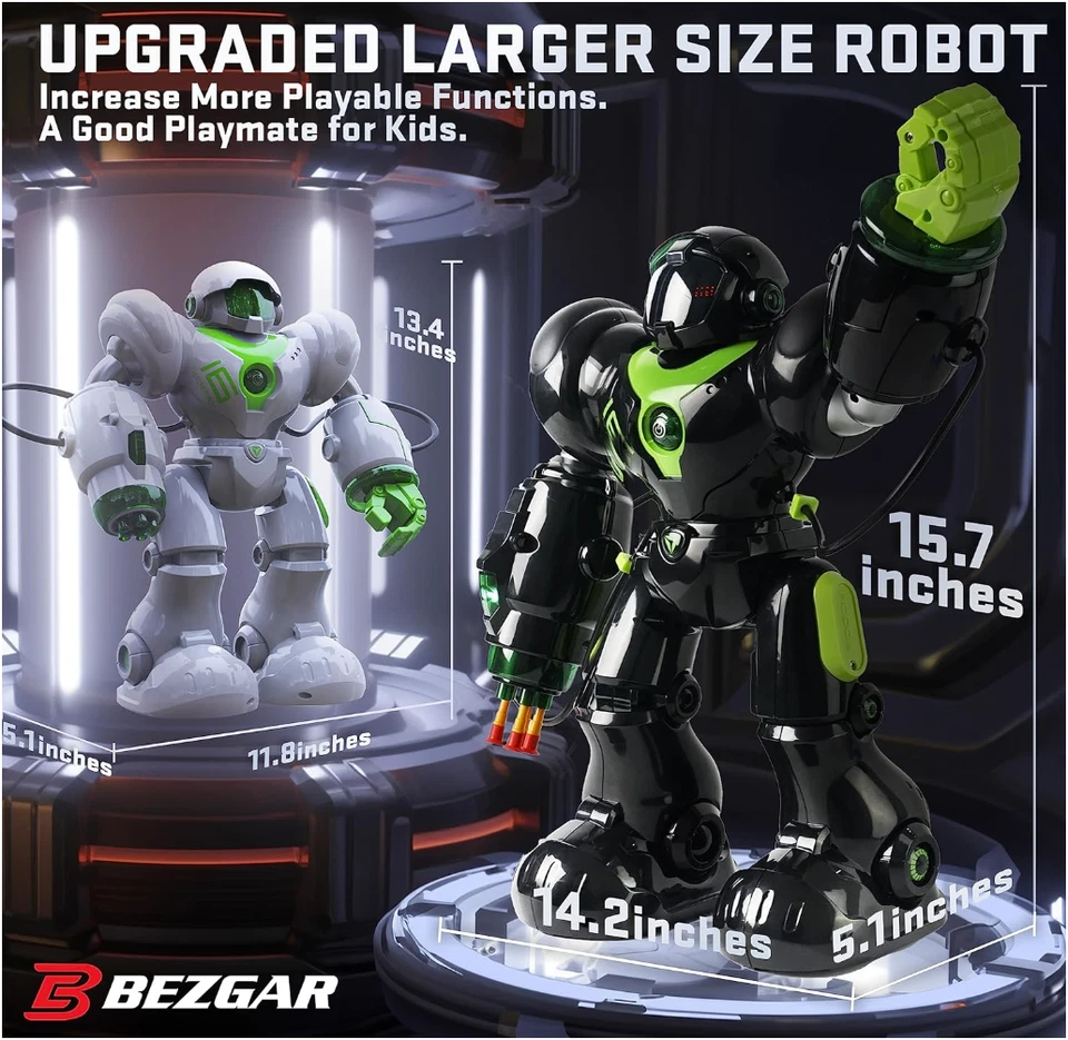 Smart Programmable Robot Toy LED Expressions Missile Launch STEM Kids Ages 5–10 - Image 3 of 4