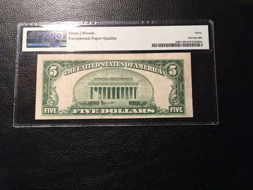National Bank Note Englewood NJ PMG30 Vf EPQ Not On The Market Often. - Picture 2 of 2