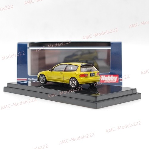 1/64 Hobby Japan Civic EG6 JDM STYLE MESH WHEEL HJ641017FY Diecast Modell gelb - Bild 3 von 9