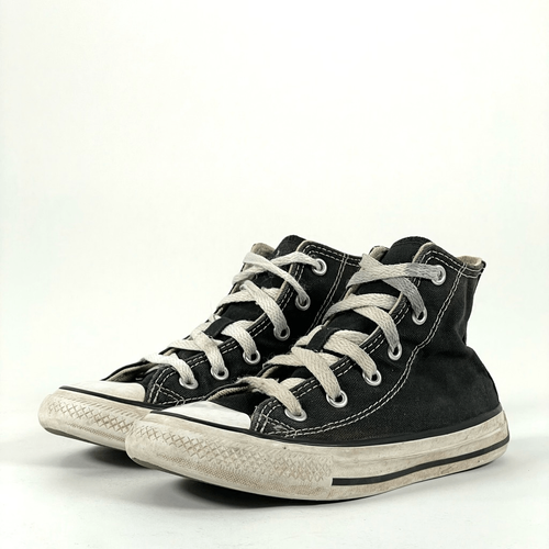 Converse All Star Chuck Taylor Hi Top Black Classic Retro Sneakers Kids 12 - Picture 7 of 10
