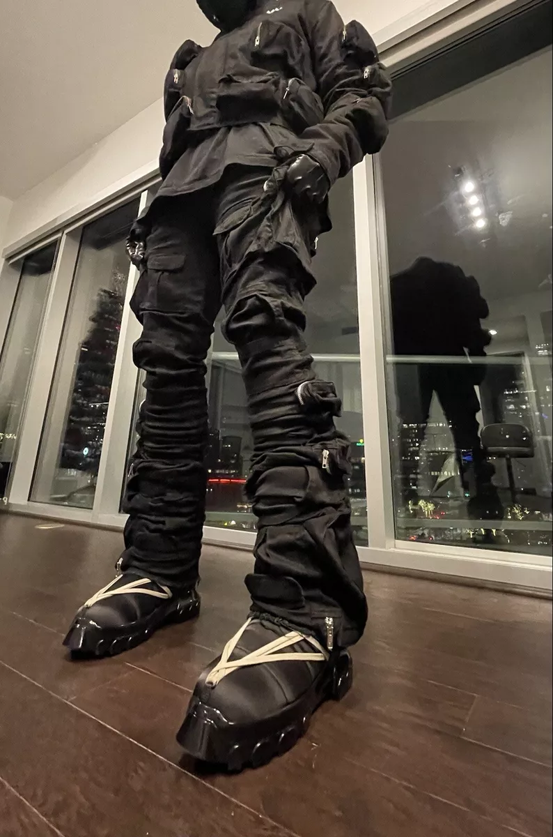 Stacked 3D Cargo Pants