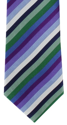 Michelsons of London Multi Stripe Silk Tie - Picture 10 of 15