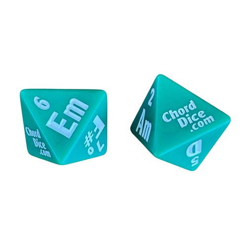 Set of 2 Cord Dice Dice for Guitar Playing Inspiration - Picture 2 of 8